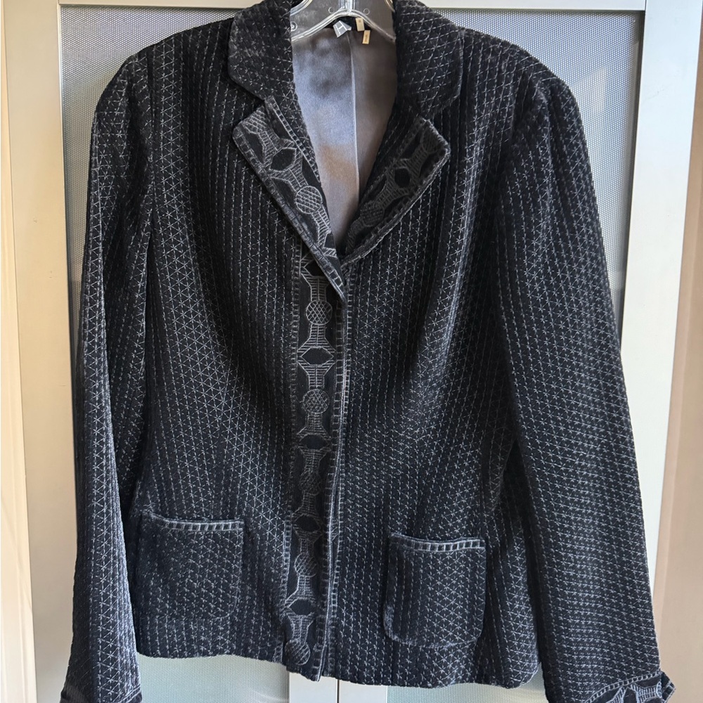 Tahari Textured Black Women's Blazer